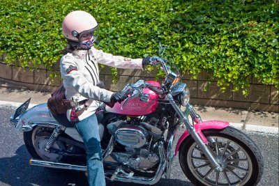 Japanese Biker Babe