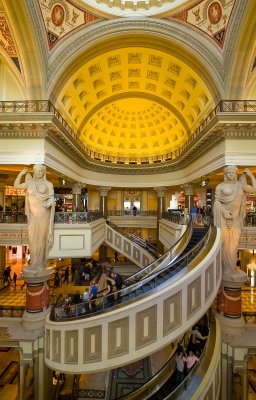 Circular Escalator at Forum Shops