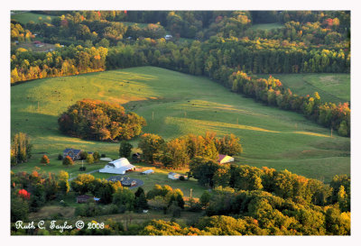 Last Light over Pilot Mountain Valley