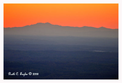 Blue Ridge Sunset from Pilot Mountain