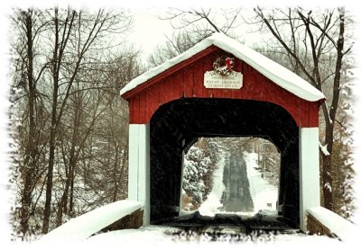 Christmas VanSant Covered Bridge