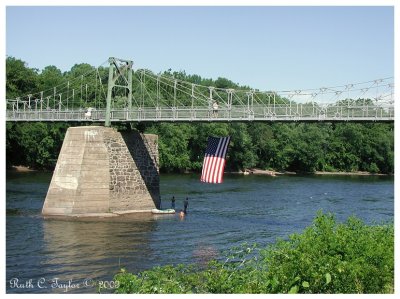 Lumberville Walking Bridge Across the Delaware