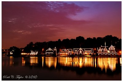 Boathouse Row along the Schuykill River