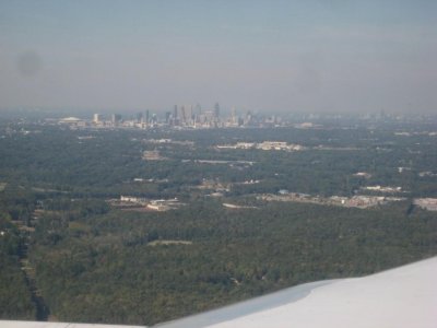 Flying into Chicago