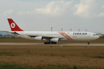Turkish Airbus A340-300 TC-JIH Basket Sticker'