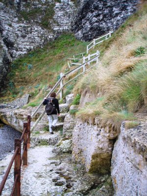 Climbing the stairs