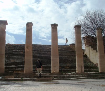 Stairs and pillars