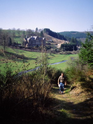 Walking uphill