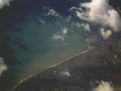 Flying over English Channel