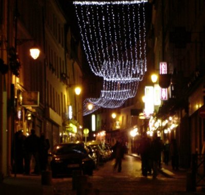 Christmas Lights over rue Mouffetard