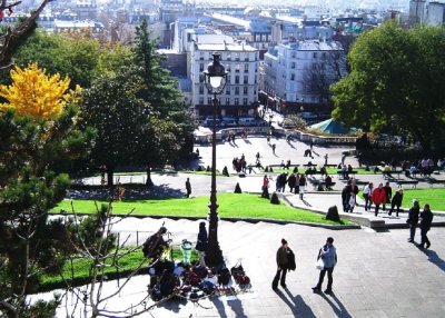 View from Place du Parvis du Sacré Coeur