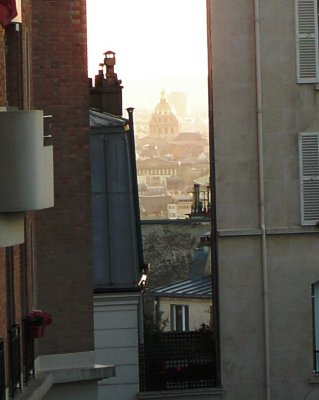 Looking down Place Jean-Baptiste Clément to rue Gabrielle - Les Invalides