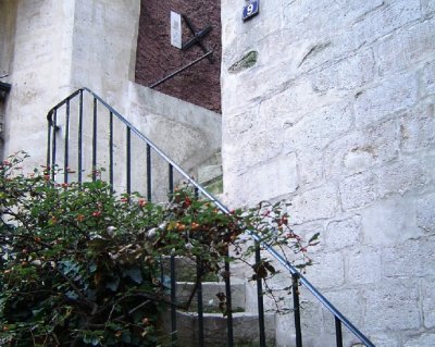 Cour de Rohan - 1st Courtyard - Stairs to Gigi's apartment