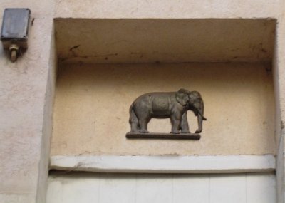 Cour de Rohan - 1st Courtyard - Detail of Elephant