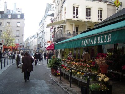 Rue de Buci at rue Gregoire de Tours