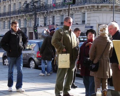 Tourists in St-Germain-des-Pres