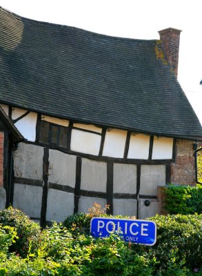 Police Roof on Police Wall with Police Window