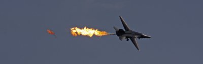 RAAF F-111 afterburn