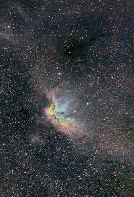 The Wizard in SHO (Hubble palette)