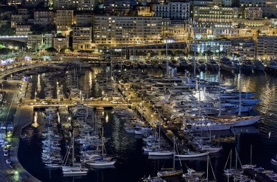 Monaco at night....port de Monaco