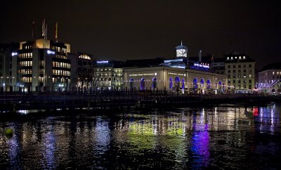 Geneva at night.