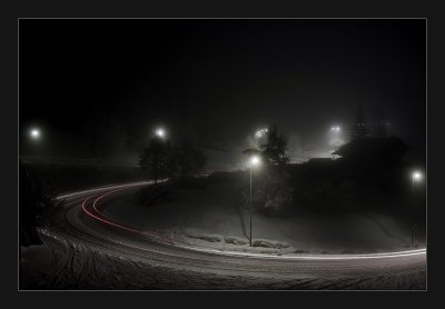 The fog on the road... Spiringen.