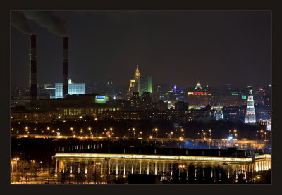 Moscow at night