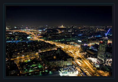 Moscow at night