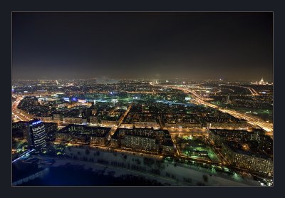 Moscow at night