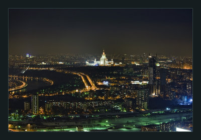 Moscow at night