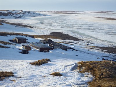 Hunter's lodge on Pyasina river