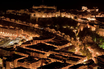 At night. Monaco Ville & Place d'Armes