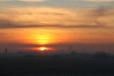 Sunrise over Rotterdam