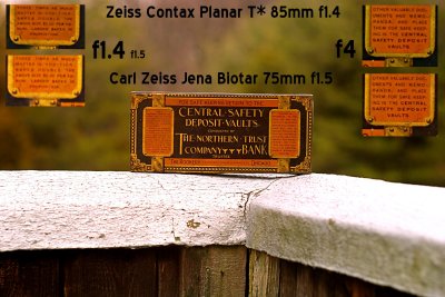 Compare CZJ Biotar 75/1.5, CZJ Pancolar 80/1.8, CZ 85/1.4