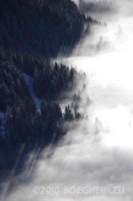 Oostenrijk in de mist