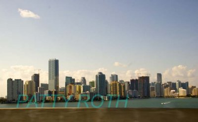 Miami from a car window