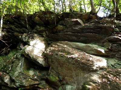 Rock walls Along the Upper Trail