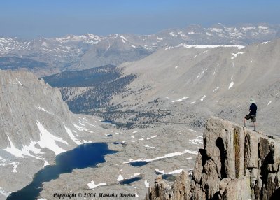 hiker from LA enjoying the view