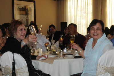 cheers from the guests