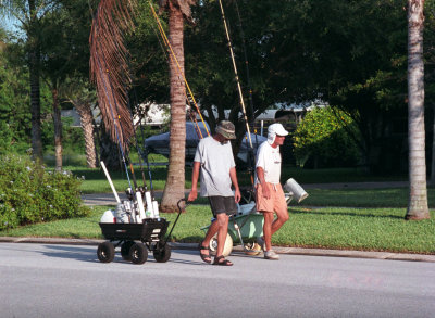 Return from fishing