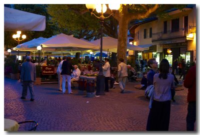 Evening in the Stresa Piazza