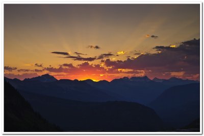 Glacier National Park Sunset