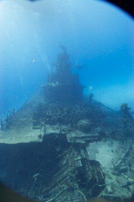 Looking towards the stern
