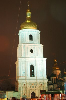 St. Sophia Cathedral at night