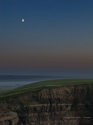 Moon & Cliffs of Moher