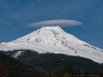 Mount Baker with Lenticular Cloud