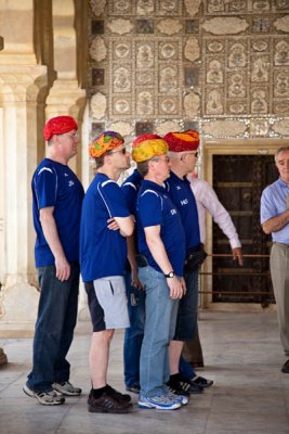 Tourists in Amber Fort