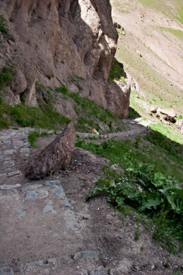 Walk way to Alamut Fortress