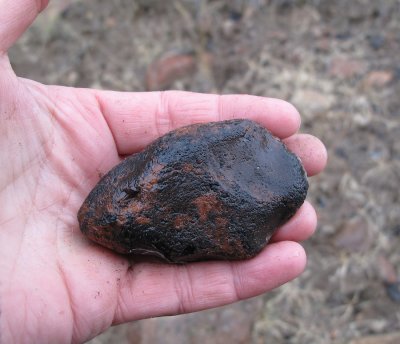 obsidian in the hand