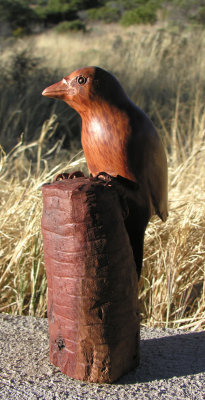 Bird carved of Red Mesquite - 2